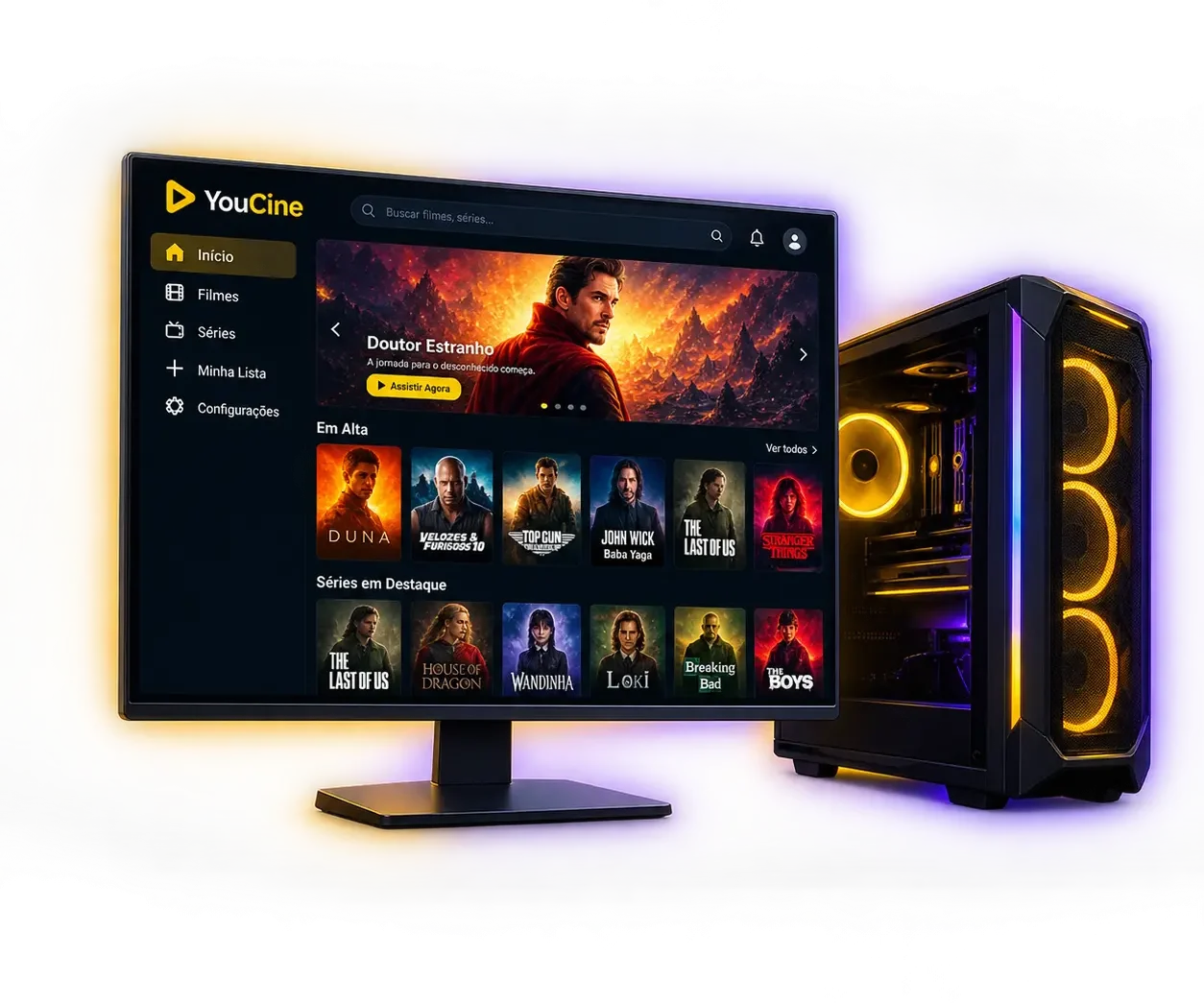 YouCine para PC: Como Baixar no Windows e Mac (2026) 1 YouCine para PC